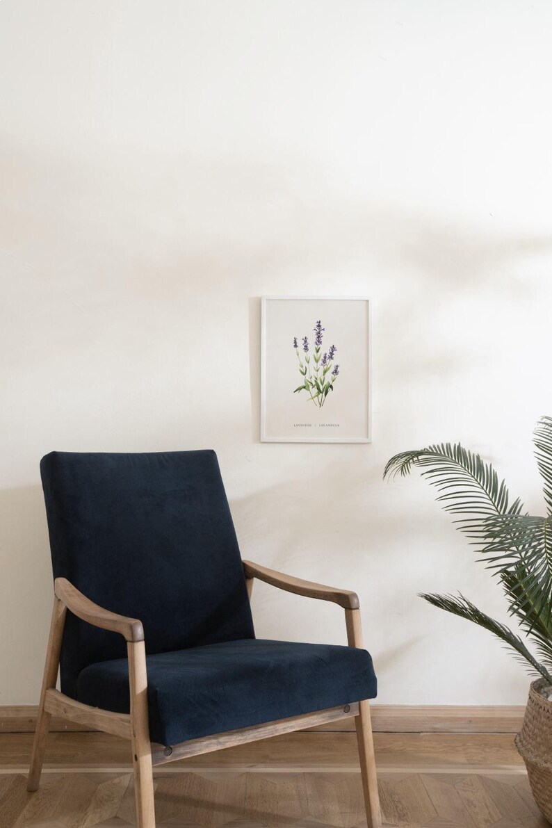 Lavender wall print