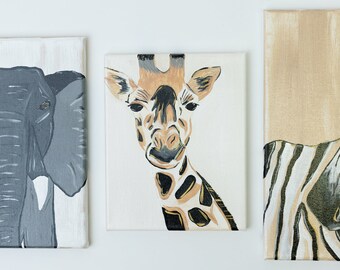 Original Safari Art Trio