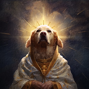 Custom Royal Pet Portrait: Renaissance Dog or Cat Painting