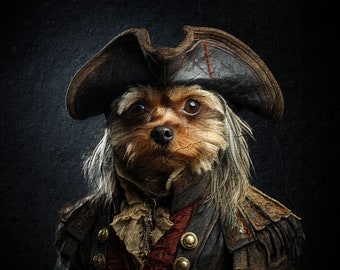 Custom Royal Pet Portrait: Mid-Century Art, Regal Pet (Digital or Print)