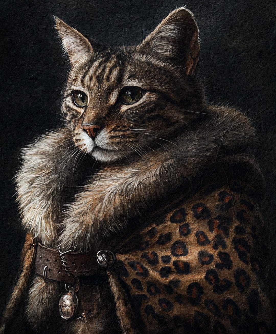 Leopard King Pet Portrait: Custom Renaissance Royal Pet Art - Etsy