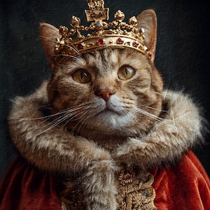 King Pet Portrait,Royal Pet Portrait,Commender Pet Portrait,Royal Pet Portrait,Regal Pet Portrait,Custom Pet Portrait, Pet Portrait Custom