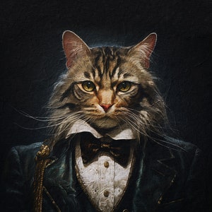Custom Renaissance Pet Portrait: Regal Royal Pet Art