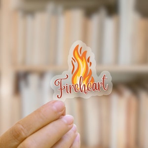 Fireheart Aelin Sticker | Throne of Glass Sticker | Bookish Sticker | Waterproof Sticker | Reader Gift | Kindle Sticker