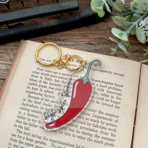 High Spice Tolerance Keychain | Reader Gift | Book Lover | Motel Keychain | Bookish Keychain