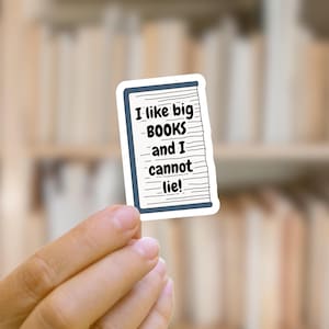 I Like Big Books Kindle Sticker | Book Sticker | Bookish Sticker | Reader Gift | Reading Sticker | Waterproof Sticker