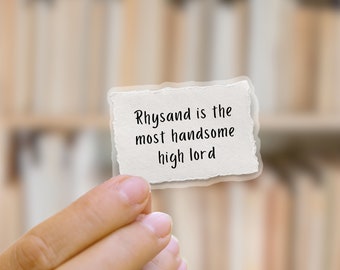 Rhysand Love Notes Sticker: ACOMAF Bookish Merch