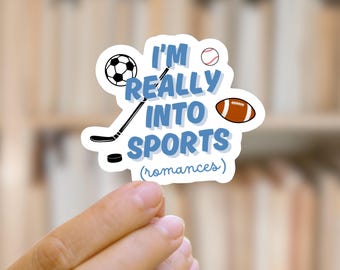 Sports Romance Kindle Sticker: Bookish Smut Reader Vinyl Decal