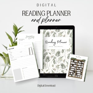 Digitales Lesetagebuch | Buchkritik & Bibliothek-Tracker für Tablets | Digitaler Leseplan | Digitales Lese-Tagebuch | Leseliste