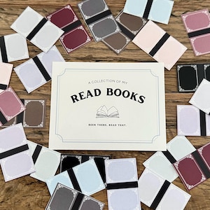 Ensemble d'étiquettes pour pots Read Books et de mini-livres | Cadeau lecteur | À lire | Lecture de produits dérivés