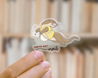 Otter Mail Sticker: Crescent City, Sarah J Maas, Waterproof Vinyl