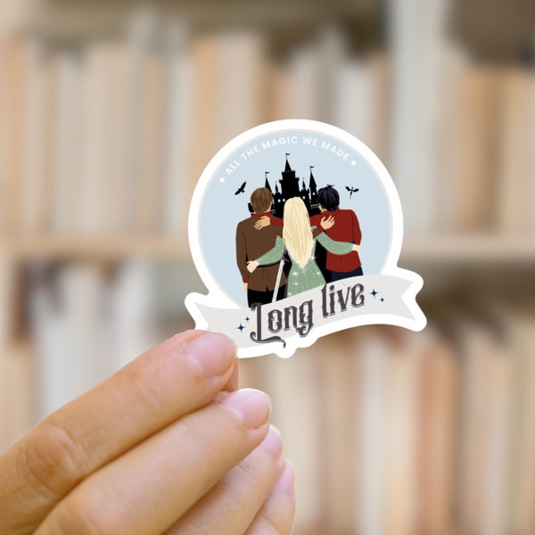 Long Live Throne of Glass Sticker | Aelin Dorian Chaol Sticker | Waterproof Book Sticker | Sarah J Maas Merch