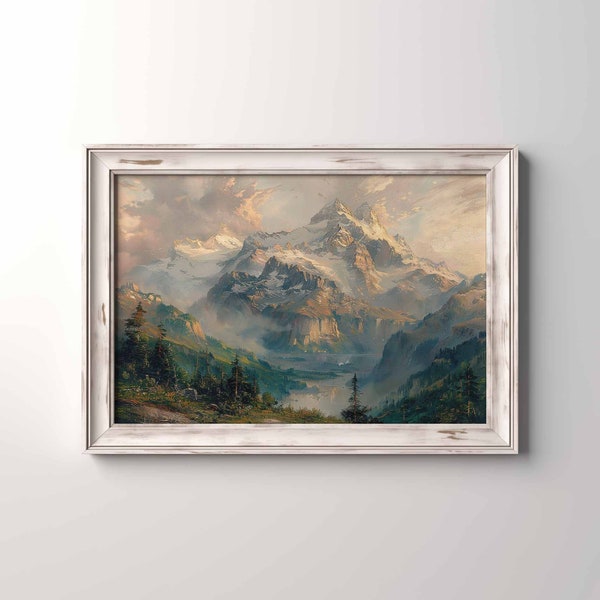 Majestic Mountain Majesty Mountain Valley Mountain Landscape Glacier Art Sublime Nature Landscape Painting Nature's Beauty 303