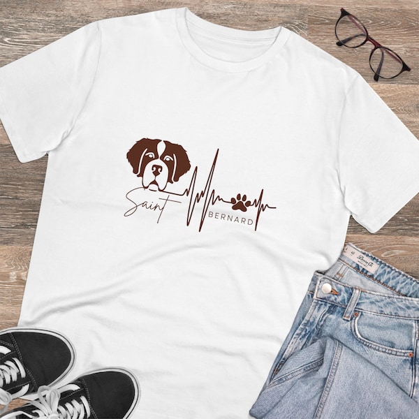 T-shirt Saint Bernard - 100% coton biologique - T-shirt unisexe, homme/femme. Tailles: 2XS - 5XL. Différentes couleurs. Design 15