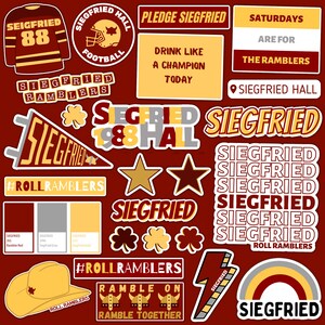 Siegfried Hall Notre Dame Stickers