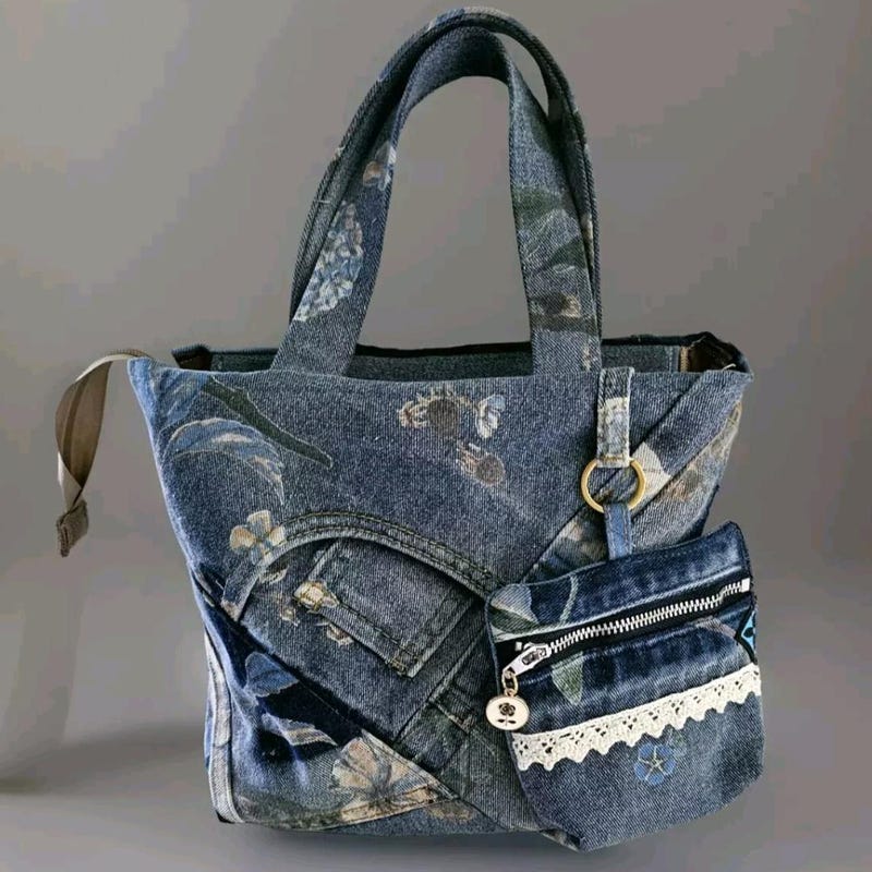 Vintage Denim Iconic Tote Bag