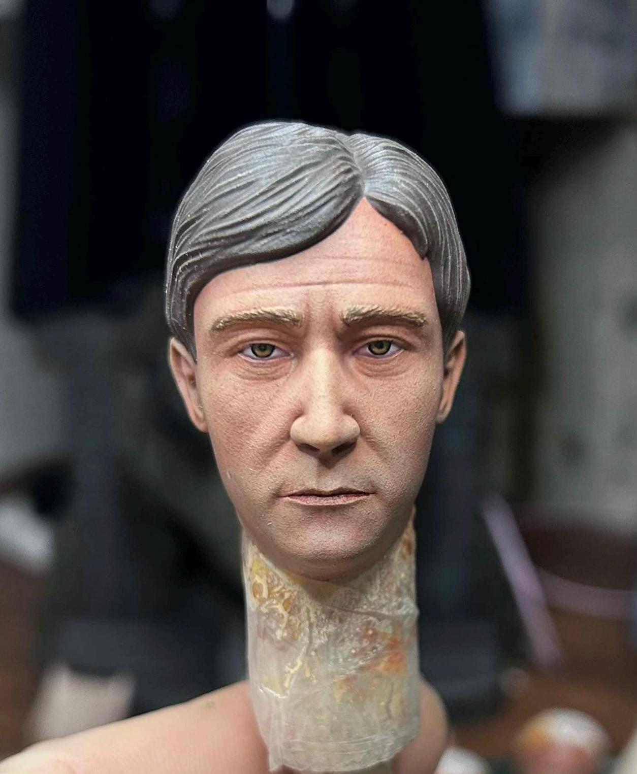 1/6 schaal vrouwelijk hoofd sculptuur, vrouwelijke soldaat gesneden 1/6 schaal vrouwelijk hoofd sculptuur, vrouwelijke soldaat gesneden