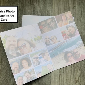 Gepersonaliseerde foto gedrukte kaart - voeg uw eigen foto-foto verjaardagskaart toe - aangepaste fotokaart - verjaardagswenskaart, omkeerbare kaart