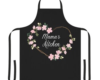 Mama's Kitchen Apron, Baking Apron, Gift for Her, Cute Baker Apron, Birthday Gift, Baker Gift