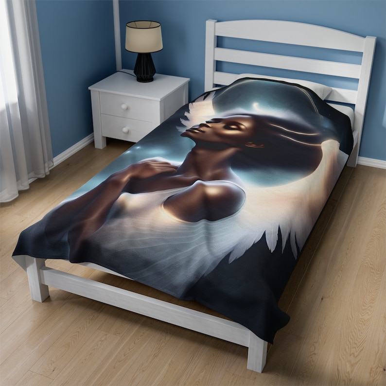 Manta de ángel rezando de felpa de pana Heavenly Comfort imagen 1