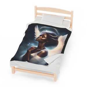 Manta de ángel rezando de felpa de pana Heavenly Comfort imagen 3