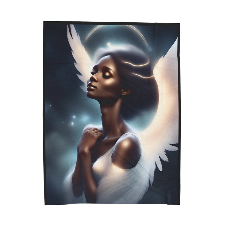 Manta de ángel rezando de felpa de pana Heavenly Comfort imagen 2