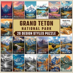 Grand Teton Nationalpark Puzzle, 1000 Teile Puzzle, Erwachsenenpuzzle, Einzigartiges Puzzle, Familienpuzzle, Denkspiel