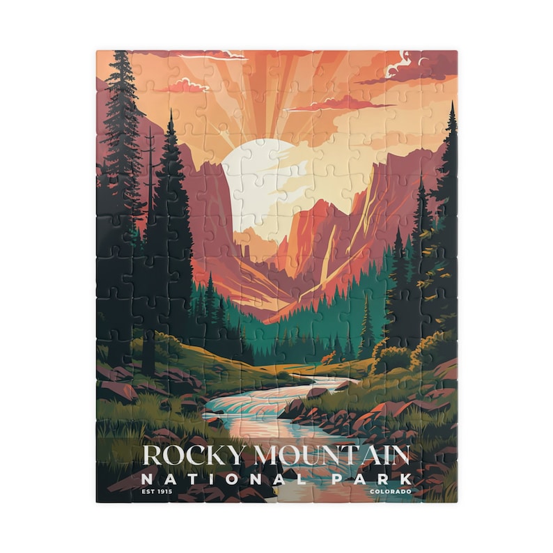 Rocky Mountain Nationalpark Puzzle, 1000 Teile Puzzle, Erwachsenenpuzzle, Einzigartiges Puzzle, Familienpuzzle, Denkspiel Bild 7