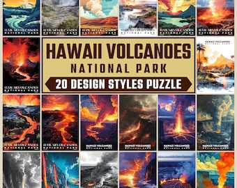 Hawaii Volcanoes National Park Puzzle, 1000 Teile Puzzle, Puzzle für Erwachsene, Einzigartiges Puzzle, Familienpuzzle, Denkspiel