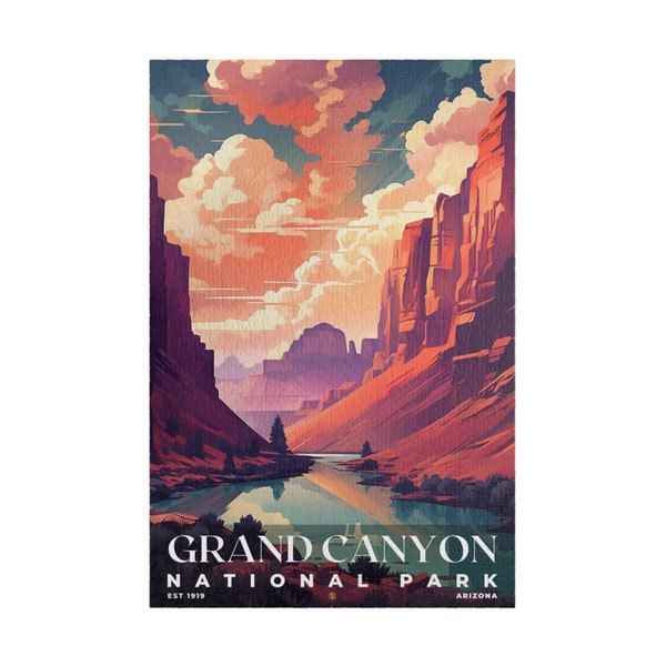 Grand Canyon National Park Jigsaw Puzzle, 1000 Pieces Puzzle, Adults Puzzle, Unique Jigsaw, Family Puzzle, Brain Game