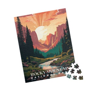 Rocky Mountain Nationalpark Puzzle, 1000 Teile Puzzle, Erwachsenenpuzzle, Einzigartiges Puzzle, Familienpuzzle, Denkspiel Bild 8