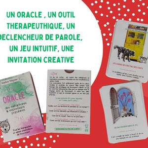 oracle, expressions populaires, FLE, outil thérapeutiques, outil créatif, outil pédagogique, déclencheur de parole, photolangage