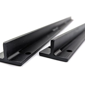 Steel Table top Brackets Strengtheners pack of 2 Reinforcements T-Shaped channel wood table & Countertop for Increased Support image 1