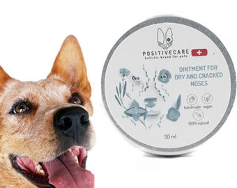 Bálsamo nasal natural para cães com narizes secos e rachados – Hidratante suave seguro para filhotes e cães braquicefálicos de focinho curto