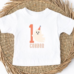 Personalized Birthday Shirt For First Birthday Halloween Shirt For Birthday Custom Halloween Birthday Shirt For 1st Birthday Ghost Halloween