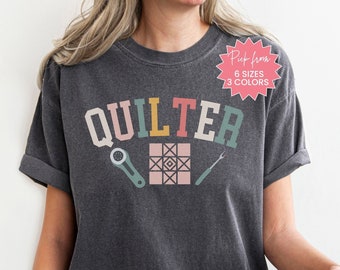 Quilt Comfort Colors Shirt, Quilting T-shirt, Quilter Gift, Quilt Retreat Shirt, Quilt Shirt For Quilt Groups, Quilt Shirt For Mom