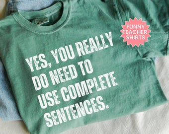 English Teacher Shirt, Funny Grammar Shirt, Writing Teacher Shirt, Middle School Teacher, High School Teacher, Teacher Humor, Punctuation