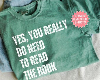 Trendy Reading Teacher Shirt, Funny Reading Specialist Shirt, Cute Librarian Shirt, English Teacher, Literacy Coach Gift, Teacher Humor