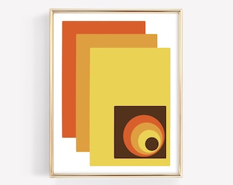 Dana, Retro 70’s Art, MCM Art, Mid Century Modern Art, Printable Wall Art, Digital Download Print, Space Age Print, Geometric Print, Retro