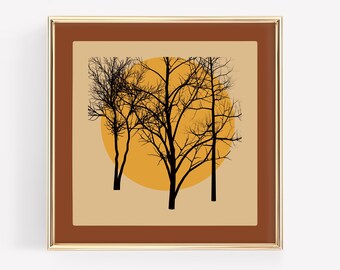 Willow, Op Art, Retro 70’s Art, Mid Century Modern Art, Printable Wall Art, Digital Download Print, Space Age Print, MCM Wall Art,