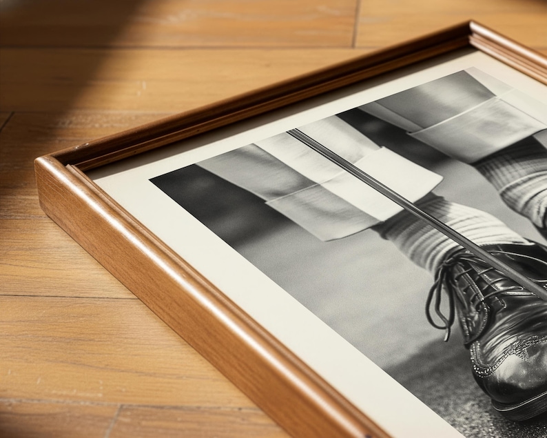 Vintage Golf Poster, Retro Golfer Gentleman Golf Shoes Poster, Black and White Classic Golfer Photography Print image 5