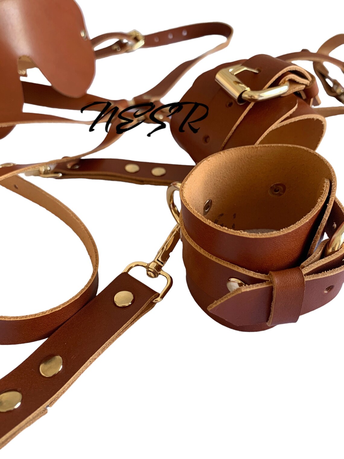 Garter Harness Leather Garter Black Garter Belt Leg Garter Etsy