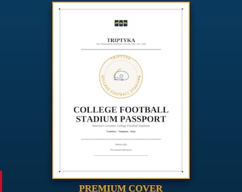 College Football Stadiums Passport Bucket List · Gift for Football Fans · American Stadium Checklist · Printable PDF Instant Download