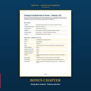 College-Football-Stadien-Reisepass-Wunschliste · Geschenk für Football-Fans · Checkliste für amerikanische Stadien · Sofortiger Download als druckbare PDF-Datei Bild 9