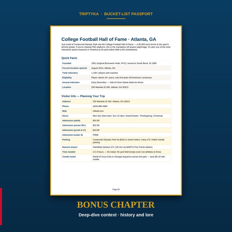 College-Football-Stadien-Reisepass-Wunschliste · Geschenk für Football-Fans · Checkliste für amerikanische Stadien · Sofortiger Download als druckbare PDF-Datei Bild 9