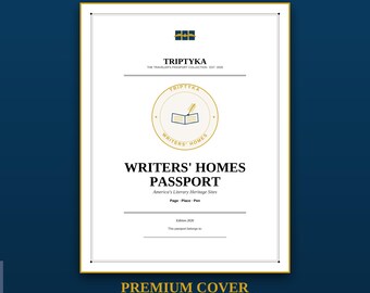 Writers' Homes Passport Bucket List · Gift for Reading Enthusiast · House Checklist · Printable PDF Instant Download