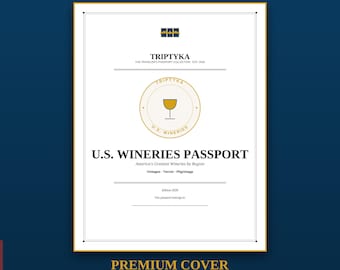 U.S. Wineries Passport Bucket List · Gift for Wine Lover · American Winery Checklist · Printable PDF Instant Download