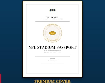 Lista de deseos para el Pasaporte de Estadios de la NFL · Regalo para el aficionado al fútbol americano · Lista de verificación de estadios · Descarga instantánea en PDF imprimible