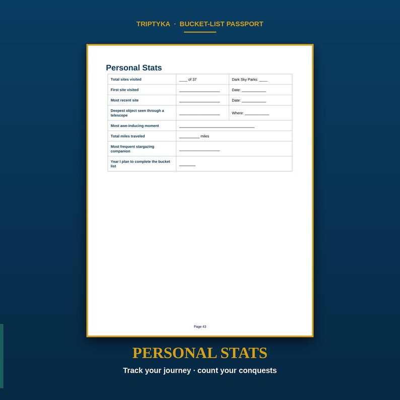 Passaporto delle cose da fare nello spazio e nell'osservazione delle stelle · Regalo per gli amanti dello spazio · Lista di controllo dei siti americani · PDF stampabile con download immediato immagine 8