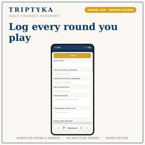 Golf Courses App — Digital Bucket List Tracker for Your Phone | Track 24 bucket-list courses | Instant Access + Unlock Code image 8